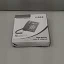 Corded Caller ID Telephone, TelPal Landline Home Phones with Blue Backlight & Speaker, Hands Free Analog Hotel Office Telephone Set, Desktop Speed Memory Dial Telephones for Seniors (Black)