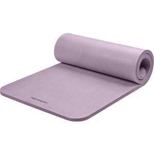 Retrospec Solana Yoga Mat 1" Thick w/Nylon Strap for Men & Women - Non Slip Exercise Mat for Home Yoga, Pilates, Stretching, Floor & Fitness Workouts (Violet Haze)