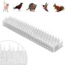 Amazon.com : Zipcase 36-Pack Clear Transparent PVC Bird Spikes-Advanced Dual-Length Spikes for Narrow Landing Gaps and Precision Deterrence,Effectively Guarding Against Birds,Pigeons,Cats,Squirrels,and Raccoons. : Patio, Lawn & Garden