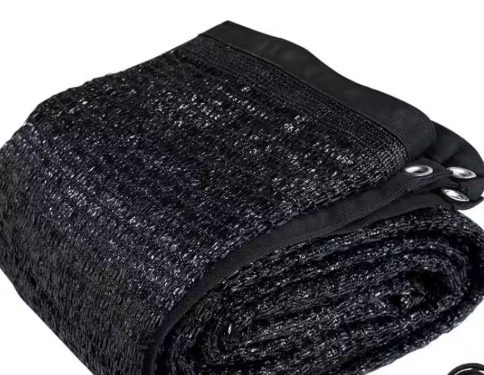 Garden Sunblock Shade Cloth, 80"x100" Durable Taped Edge with Grommets UV Resistant Black Garden Shade Net for Plants, Greenhouse, Vegetables and Patio 2pcs Black