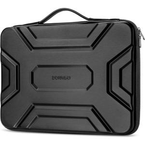 DOMISO 14 inch Laptop Sleeve with Handle, Shockproof & Waterproof EVA Protective Laptop case, Hard Laptop Sleeve for 14" HP Dell Asus Lenovo Laptop, Black