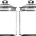 Anchor Hocking Heritage Hill 1 Gallon Glass Jar with Lid, Set of 2