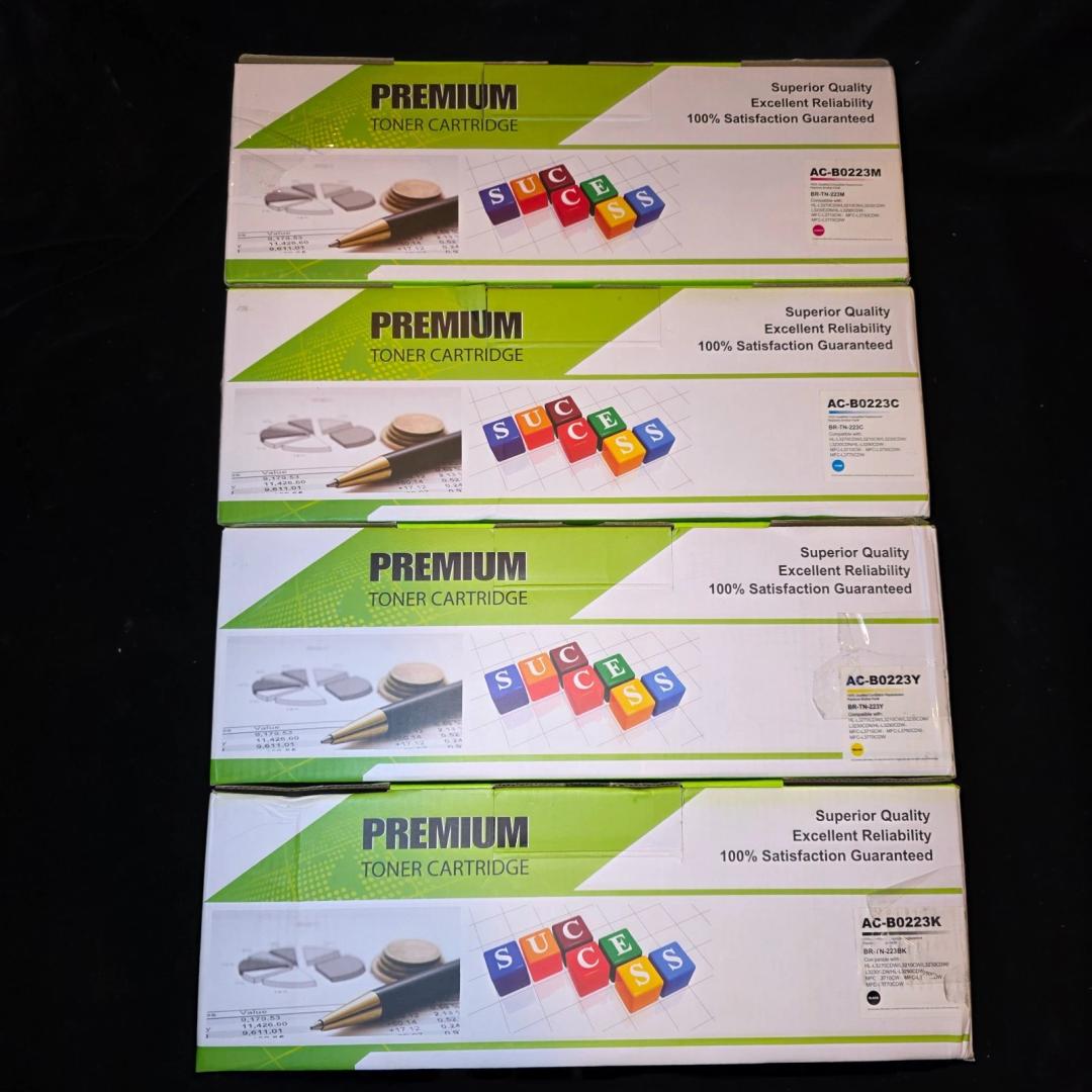 PREMIUM TONER CARTRIDGE (4) - AC-C0131 CYAN (1), MAGENTA(1), YELLOW(1), BLACK(1)