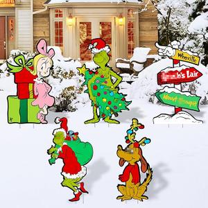 Gygot 3Pcs Christmas Yard Garden Lawn