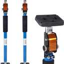 SAND MINE Third Hand Tool, Adjustable Support Pole, 3rd Hand Support System, Steel Support Rod for Cabinet Jacks Cargo Bars Drywall Support, Extends from 25 Inch to 45 Inch, 2 Pack