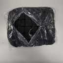 Puffer Quilted Makeup Bag Cosmetic Bags,Puffy Travel Toiletry Pouch for Women,Cute Checkered Zipper Bag Travel Essential,Portable Aesthetic Make up Organizer Bag for Gifts Work Daily(Black,M)