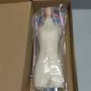 Female Dress Form MannequinNot Adult Full Size  Miniature Sewing Mini Trouser Dress Form Straightly Into Body Inside, Fully Pinnable Dressmaker Dummy (Split Leg Beige, 1/4)