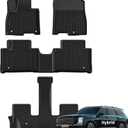 Floor Mats for The New 2026 Hyundai Palisade Hybrid 7&8 Seats (Not Fit Gas),TPE All Weather Protection Car Mats Floor Liners Automotive Accessories,Black