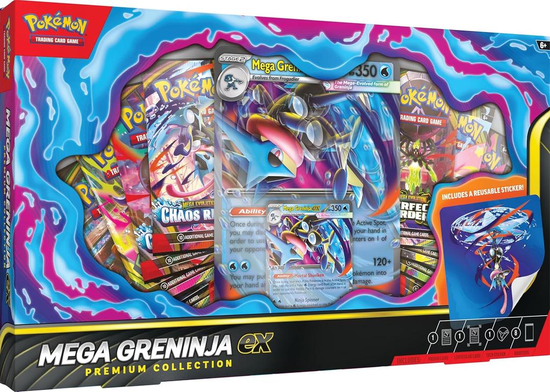 Pokémon TCG: Mega Greninja ex Premium Collection, Oversize