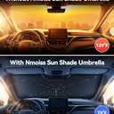 Nmoiss [Vinyl Coating Heat Shield] Windshield Sun Shade Umbrella Compatible for Toyota Camry 2018-2026 Accessories, Protect Car from Sun Rays & Heat Damage Keep Cool and Protect Interior