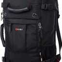 KAKA Travel Backpack,Carry-On Bag Water Resistant Flight Approved Weekender duffle backpack Rucksack Daypack for Men Women (Black)