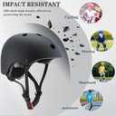 FOOKCIAN Kids Helmet,Toddler Skateboard Helmets for Ages 2-3-5-8-14 Years Boys Girls with Knee and Elbow Pads Wrist Guards fit Roller Skates,Skateboarding,Skating Scooter Adjustable Kids Helmet