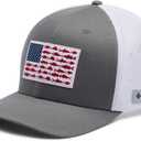 Columbia Unisex PFG Mesh Ball Cap XXL, Sun Protection, One Size (Titanium/White), One Size