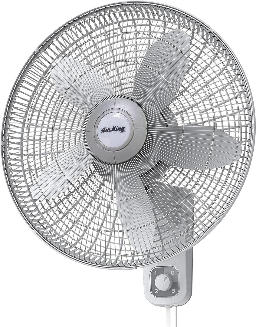 Air King 9018 Commercial Grade Oscillating Wall Mount Fan, 18-Inch , White