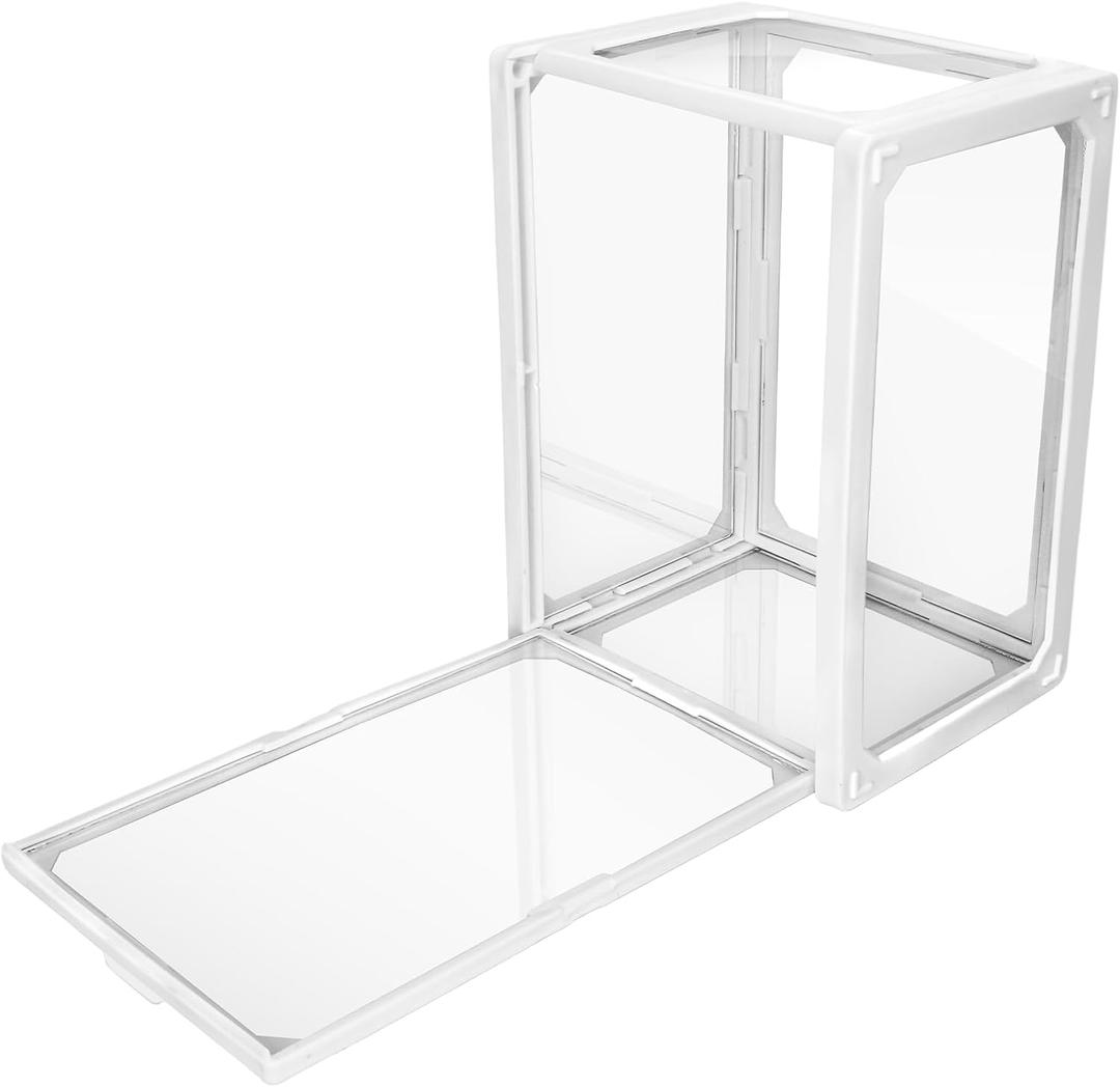 Display Case for Figures Clear Display Glass Stand for Collectibles Protection Stackable Assemble Display Box for Action Figures Toys Dustproof Clear Storage Box Showcase 5.5x 4x3.14