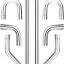 LCGP 2" Stainless Steel Custom Exhaust Kit Tubing Mandrel Bend Pipe Elbow Straight Pipe U-Shaped Pipe 8 Pcs