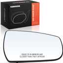 A-Premium Right Passenger Side Non-Heated Mirror Glass with Backing Plate - Compatible with Chevrolet Malibu 2013-2015, Malibu Limited 2016 - Exterior Side View Convex Mirror