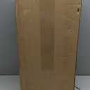 Farmhouse End Table Narrow Side Table Living Room Slim End Tables with Storage Shelf 2 Tier Nightstand for Bedroom Hallway Dormitory, Rustic Brown and White