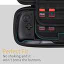 iofeiwak Carrying Case for Switch Controllers / Enhanced Grip / Wider-Sized Switch Accessories - 20 Game Slots / Hard Shell / Large Capacity