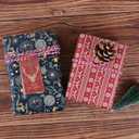 2 x Aimyoo Kraft Christmas Wrapping Paper Set, Vintage Red Black Xmas Gift Wrap Paper Rolls, Deers Snowflakes Merry Christmas Tree Truck Design, 17 in x 10 ft per Roll