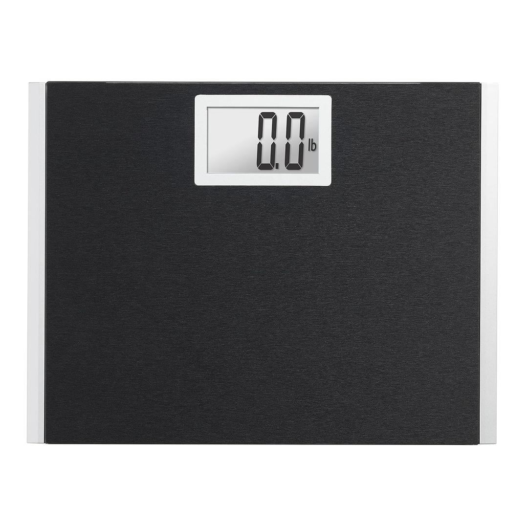 EatSmart Precision Plus Scale for Body Weight, Wide Platform for added comfort. Extra heavy 440 LB capacity (Black)