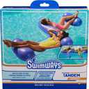 2 x SwimWays Spring Float Premium Hammock Pool Lounger, Inflatable Pool Floats Adult with Fast Inflation for Ages 15 & Up