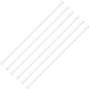 AIZESI 6PCS White Spring Curtain Rods 28 to 48 Inch Adjustable Short Curtain Rods No Drilling Small Tension Rods for Windows Closet