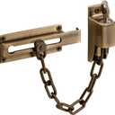 Prime-Line U 9914 Steel, Antique Brass, Keyed Chain Door Guard (Single Pack)