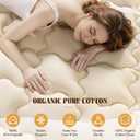 Luxury 60% Organic Wool + 40% Organic Cotton Mattress Topper King (78"x80")