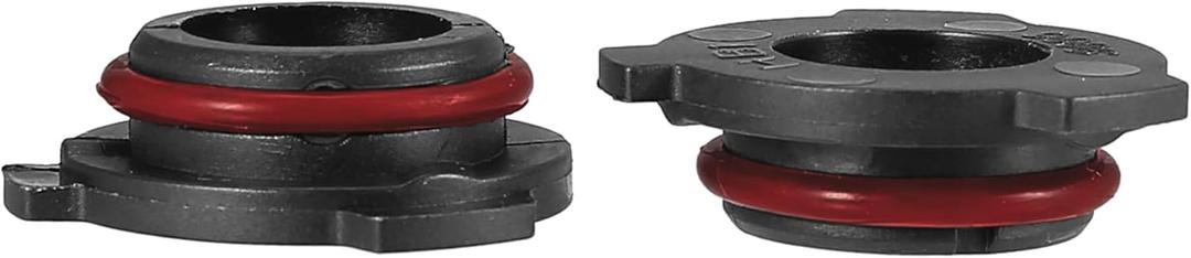 Unifizz Black Universal 2pcs 9006 HB4 LED Car Headlight Adapter Base Bulb Sockets Retainer Holder