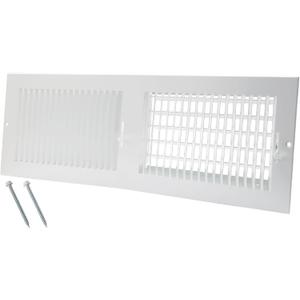 20 x 6 Inch [Duct Opening] Air Vent Covers for Wall or Ceiling - High Airflow 2 Way Steel Ventilation - Adjustable Wall/Ceiling Register, 21-3/4 Inch x 7-3/4 Inch [Overall Dimensions]