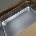 LIHONG Stainless Steel Cat Litter Box,Large Metal Litter Box for Small Cats Hamster Rabbits,No Smell,Non Stick,Easy to Clean(24" Lx16 Wx4 H,L)