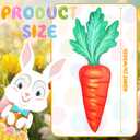 4 ft Large Easter Carrot Cardboard Cutout Easter Party Decoration Stand up Carrot Cardboard Centerpiece PVC Photo Booth Prop Backdrops for Egg Hunt Spring Party Supplies