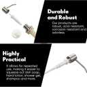 Replacement Liquid Soap Dispenser Pump Only, 12 Inch Sink Soap Pump Repair Parts Replacement with Straw, Compatible with General Sink Liquid, Suitable for Home, Commercial, and Industrial