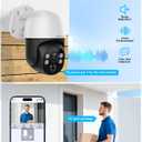OOSSXX (2026 Upgrade) Auto-Tracking 4K 2-Way Audio PTZ PoE Outdoor Wired Security Cameras System Home Wired Cameras Video Surveillance