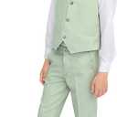 Lilax Boys Formal Suit 4 Piece Vest, Pants and Tie Dresswear Suit Set 5T