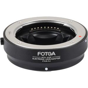 FocusFoto Full Metal Electronic Auto Focus Adapter Ring for Four Thirds 4/3 Lens to Micro Four Thirds (MFT, M4/3) Mount for Olympus and for Panasonic Lumix Mirrorless Camera as DMW-MA1 MMF-3 (Black)