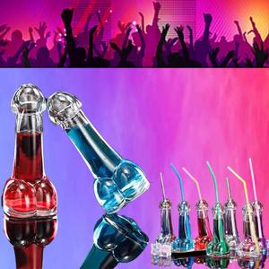 Funny Party Wine Glass, Creative Shape Transparent Champagne Glasses Whiskey Glasses Wine Cup for Novelty Drinking Cup Decoration for Bars, Night Clubs, Hotels, Party.Ideal Gag Gift (8 Pcs)