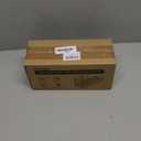 MYITYARD Toothbrush Holders for Bathrooms, Cotton Swabs & Cups Dispenser Set - Metal Electric Tooth Brushing & Toothpaste Countertop Organizer with Drainage for Shower, Sink - Black