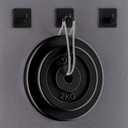 Matte Black Self Adhesive Towel Hooks for Bathroom Wall Door Mounted - SUS304 Stainless Steel Strong Strips Stick on 3/M Wall Hooks for Hanging Coat, Hat, Bag, Key, Jacket  8 Pack