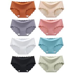 Demifill Teen Girls Seamless Underwear Tagless No Show Panties for Teens Pack of 8 Size 13-14 Years Mixed Color