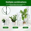 Yhtpouqe 4 Pack Plant Support Stakes, Plant Stakes for Indoor and Outdoor Plants. 28inch Plant Sticks with Extension Poles, Plant Clips, Plant Ties for Potted Monstera Plants, Climbing Plants (Green)