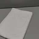 Encasa XO Dining Table Cover | 56"x84" Cotton Canvas Rectangular Tablecloth | Machine Washable, White Table Cloth for Indoor & Outdoor Dining, Durable, Easy-Care | Suitable for Any Occasion