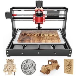 Twotrees TTC3018 Pro All-Metal CNC Router Machine, Upgraded 3-Axis GRBL Control Engraver with 2.4G Wi-Fi & Offline TF Card, 0.1mm Precision 300x180x40mm (TTC3018 Pro)