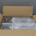 4 Pack Refrigerator Organizer Bins with Pull-out Drawer Stackable Clear Fridge Drawer Organizer Fruit Vegetable Storage Containers for Kitchen Pantry Organization (2 Large+2 Small)