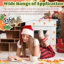 Jetec 24 Pcs Bell Christmas Sticky Notes Bell Self-Stick Notepads Reminder Memo Pads Message Tabs for Xmas Party Decor Stationery Gift Annotating Books Office Study Supplies, 30 Sheets/pad