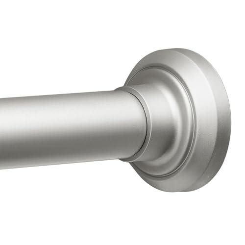 ENJOYBASICS Shower Curtain Rod 30 to 76 Inches, 1 Inch Stainless Steel Adjustable Spring Tension Rods No Drill for Bathroom, Closet, Window, Room Divider, Never Rust, Non Slip, Nickel