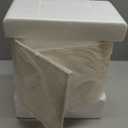 23 Inch Ceramic Table Lamp Set of 2, 3-Way Dimmable Modern White Bedside Lamps with Linen Shade for Bedroom, Nightstand Lamps for Living Room End Table Office, Polished Finish, LED Bulb