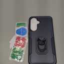 for Samsung Galaxy A36 5G Phone Case [15 FT Military Grade Drop Protection] with 2x Tempered Glass Screen Protector, Heavy-Duty Shockproof Magnetic Kickstand Case for Samsung Galaxy A36 5G (Dark Blue)