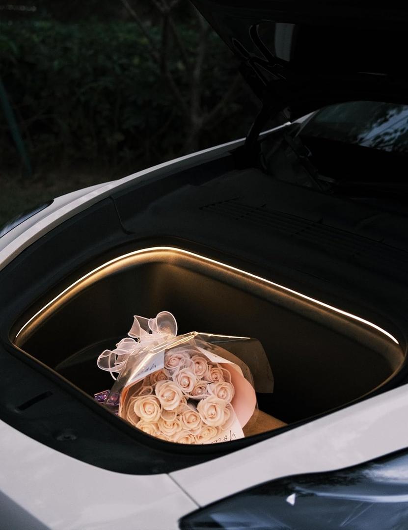 TPARTS Frunk LED Strip for Tesla Model Y 2020-2024 Ambient Lights Car Lights Model Y Interior Lighting Front Trunk Accessories